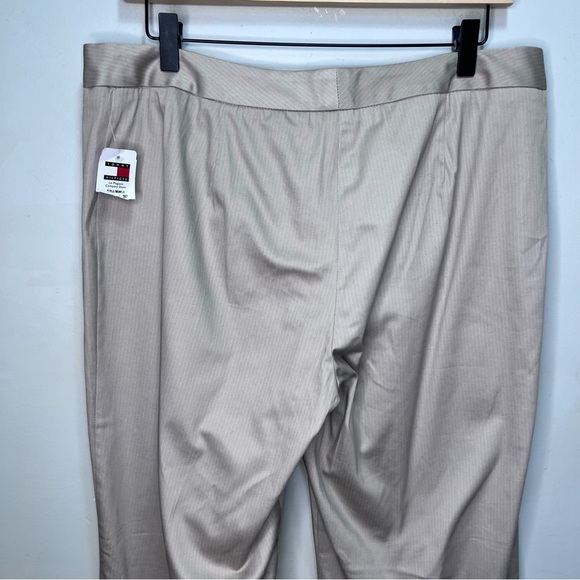Tommy Hilfiger Tan Pinstripe Trousers Size 12 - Picture 3 of 7